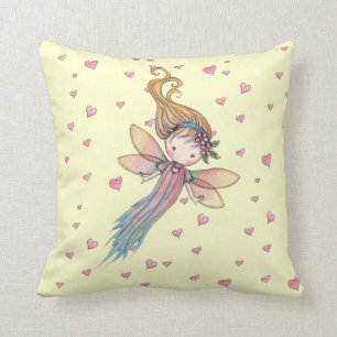 Little Fairy en Hearts kussen voor meisjes