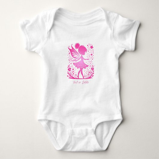 Little Fairy Floral Baby Bodysuit (Voorkant)