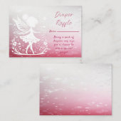 Little Fairy Floral Baby shower Informatiekaartje (Voorkant / Achterkant)