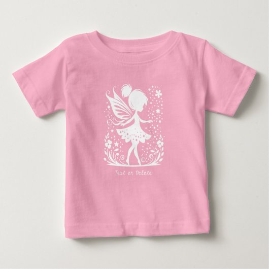 Little Fairy Floral Baby T-shirt (Voorkant)
