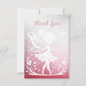 Little Fairy Floral Dank je wel kaart (Voorkant)