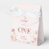 Little Fairy Floral Garden First Birthday  Bedankdoosjes (Voorkant Zijde)
