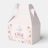 Little Fairy Floral Garden First Birthday  Bedankdoosjes (Voorkant Zijde)