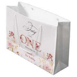 Little Fairy Floral Garden First Birthday Groot Cadeauzakje