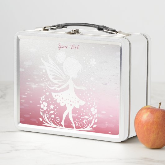 Little Fairy Floral Metal Lunch Box (In situ)