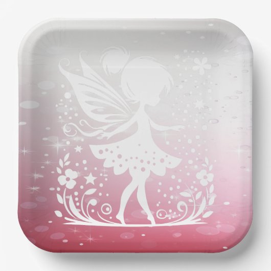 Little Fairy Floral Paper Bord (Voorkant)
