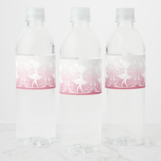 Little Fairy Floral Waterfles Etiket (Flessen)