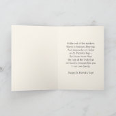 Little Fairy Irish Girl Custom St. Patrick's Day Kaart (Binnen)