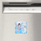 Little Fairy met Unicorn-Design Magneet (Insitu (Vaatwasser))