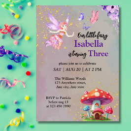 Little Fairy Mushroom House Butterflies Any Age Kaart