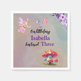 Little Fairy Mushroom House Butterflies Any Age Servet