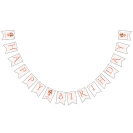 Little Fairy Pink Butterfly Any Age  Vlaggetjes