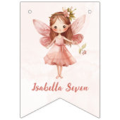 Little Fairy Pink Butterfly Any Age  Vlaggetjes (Eerste vlag)