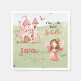 Little Fairy Pink Castle Butterfly Any Age  Servet