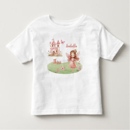 Little Fairy Pink Castle Butterfly Any Age T-Shirt