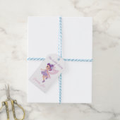 Little Fairy Pink Leuke verjaardagsfeestuitnodigin Cadeaulabel (Met Touw)