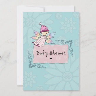 Little Fairy Schattige Baby Girl Baby shower Uitno Kaart