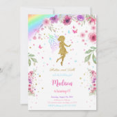 Little Fairy verjaardagsfeestje Kaart (Voorkant)