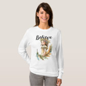 Little Fairy Waterverf Art T-shirt (Voorkant volledig)