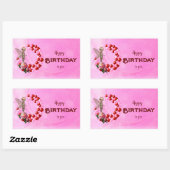 Little Fairy wenst je een Happy Birthday Rechthoekige Sticker (Vel)
