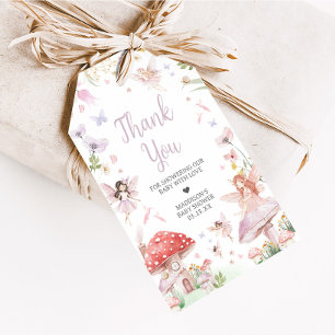 Little Fairy Whimsical Baby shower Favoriet Tags Cadeaulabel