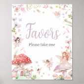 Little Fairy Whimsical Baby shower Favorieten Poster (Voorkant)
