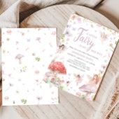 Little Fairy Whimsical Baby shower Kaart