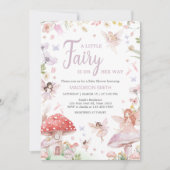 Little Fairy Whimsical Baby shower Kaart (Voorkant)