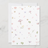 Little Fairy Whimsical Baby shower Kaart (Achterkant)