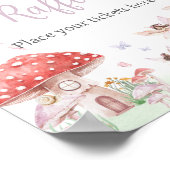 Little Fairy Whimsical Baby shower Luier Raffle Poster (Hoek)