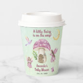 Little Fairy Whimsical Baby Shower Papieren Bekers (Achterkant)