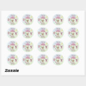 Little Fairy Whimsical Baby Shower Ronde Sticker (Vel)