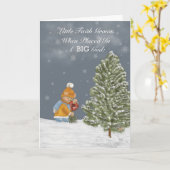 “Little Faith Grows”– kerstkaart van M. Marie Art Kaart (Gele Bloem)