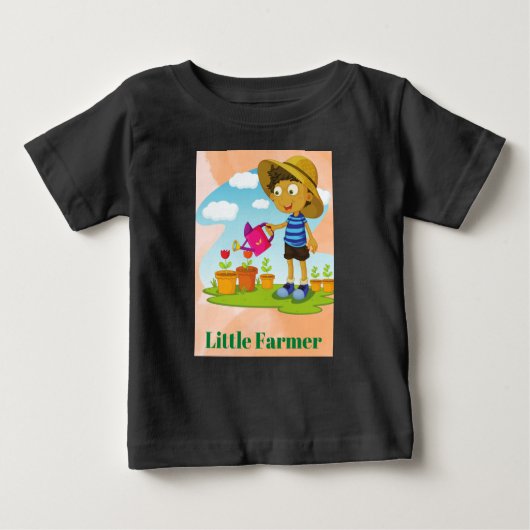 Little Farmer Baby Fine Jersey T-Shirt (Voorkant)