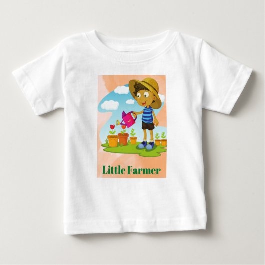 Little Farmer Baby Fine Jersey T-Shirt (Voorkant)