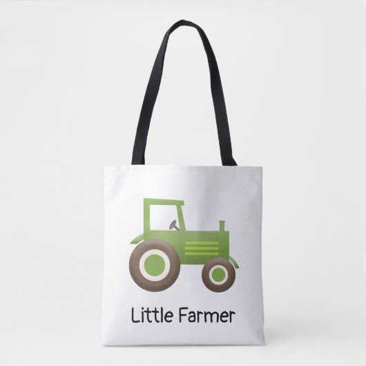 Little Farmer Green Tractor Tote Bag (Voorkant)