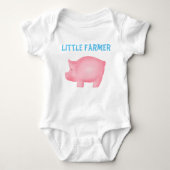 Little Farmer Pig Custom Bodysuit (Voorkant)