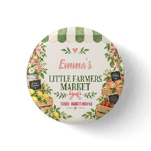 Little Farmers Market Verjaardags Knop