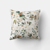 Little Fawn Forest Deer Magnolia Greenery Nursery Kussen (Achterkant)