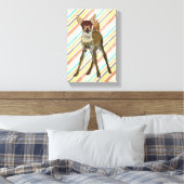 LITTLE FAWN & OWL Canvas Afdruk (Insitu (Slaapkamer))