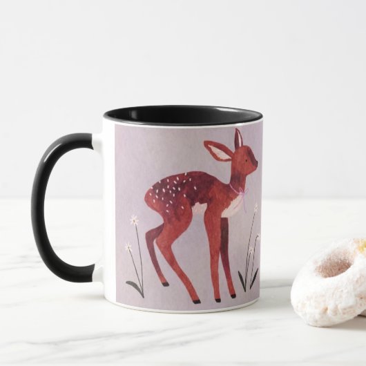 Little Fawn Whimsical Mug Mok (Met donut)