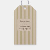 Little Fawn Woodland First Birthday Cadeaulabel (Achterkant)