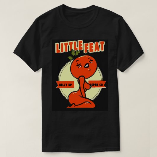 Little Feat Rock Band Lowell George formed then Di T-shirt (Design voorkant)