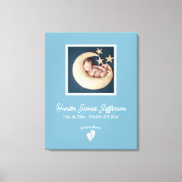 Little Feet Baby Memorial Foto Canvas Afdruk