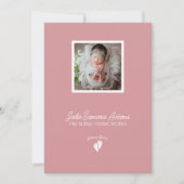 Little Feet Baby Memorial Orde of Service Programm Kaart (Voorkant)