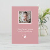 Little Feet Baby Memorial Orde of Service Programm Kaart (Staand voorkant)