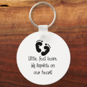 Little Feet Big Imprints Black Sleutelhanger (Voorkant)