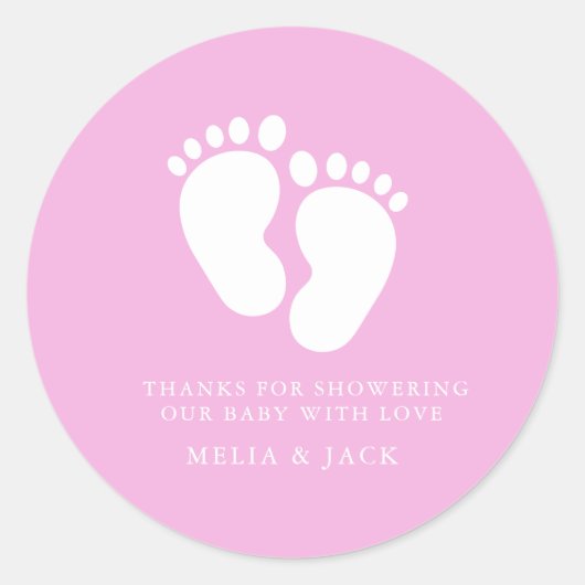 Little Feet Minimalist Neutral Baby sticker (Voorkant)