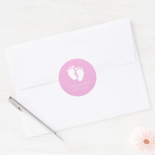 Little Feet Minimalist Neutral Baby sticker (Envelop)