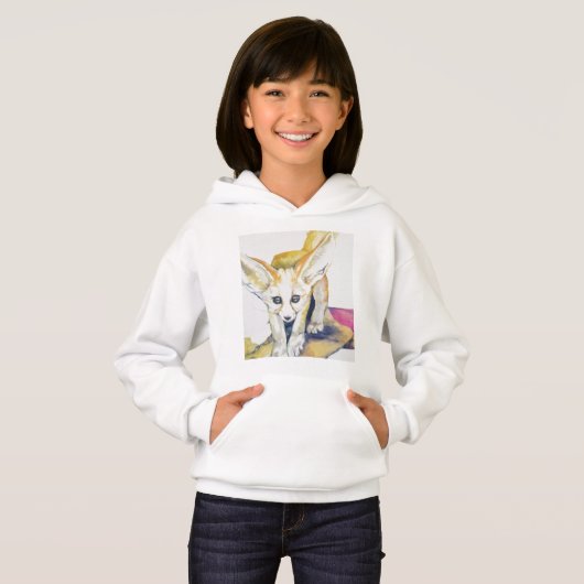 Little Fennec Fox Hoodie (Voorkant volledig)